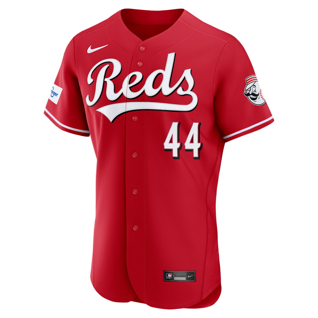 Cincinnati Reds Elly De La Cruz Alternate Authentic Sponsor Patch Jersey (Red)