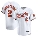 Baltimore Orioles Gunnar Henderson Home Limited Jersey (White)