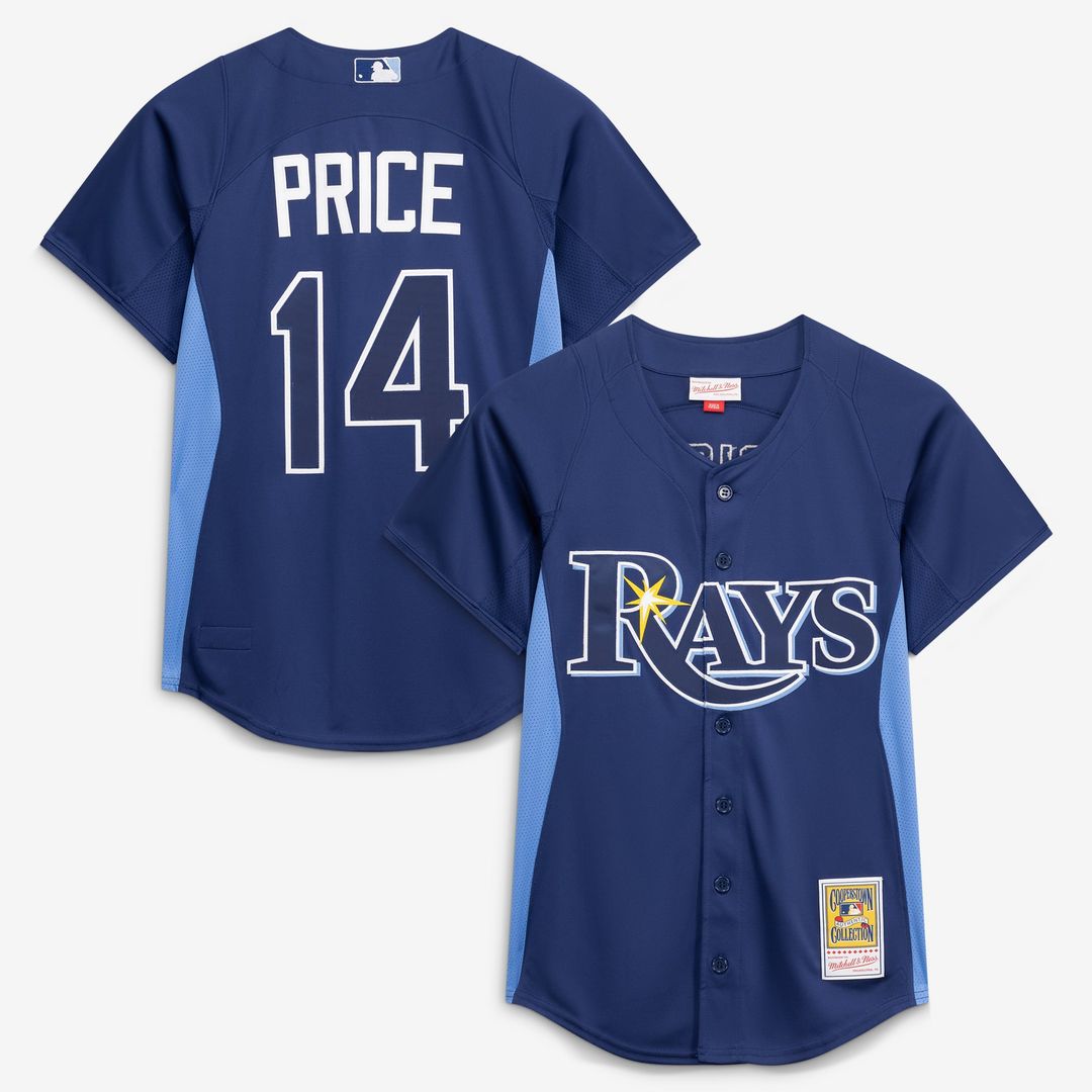 Tampa Bay Rays David Price Authentic Batting Practice Jersey (Blue)