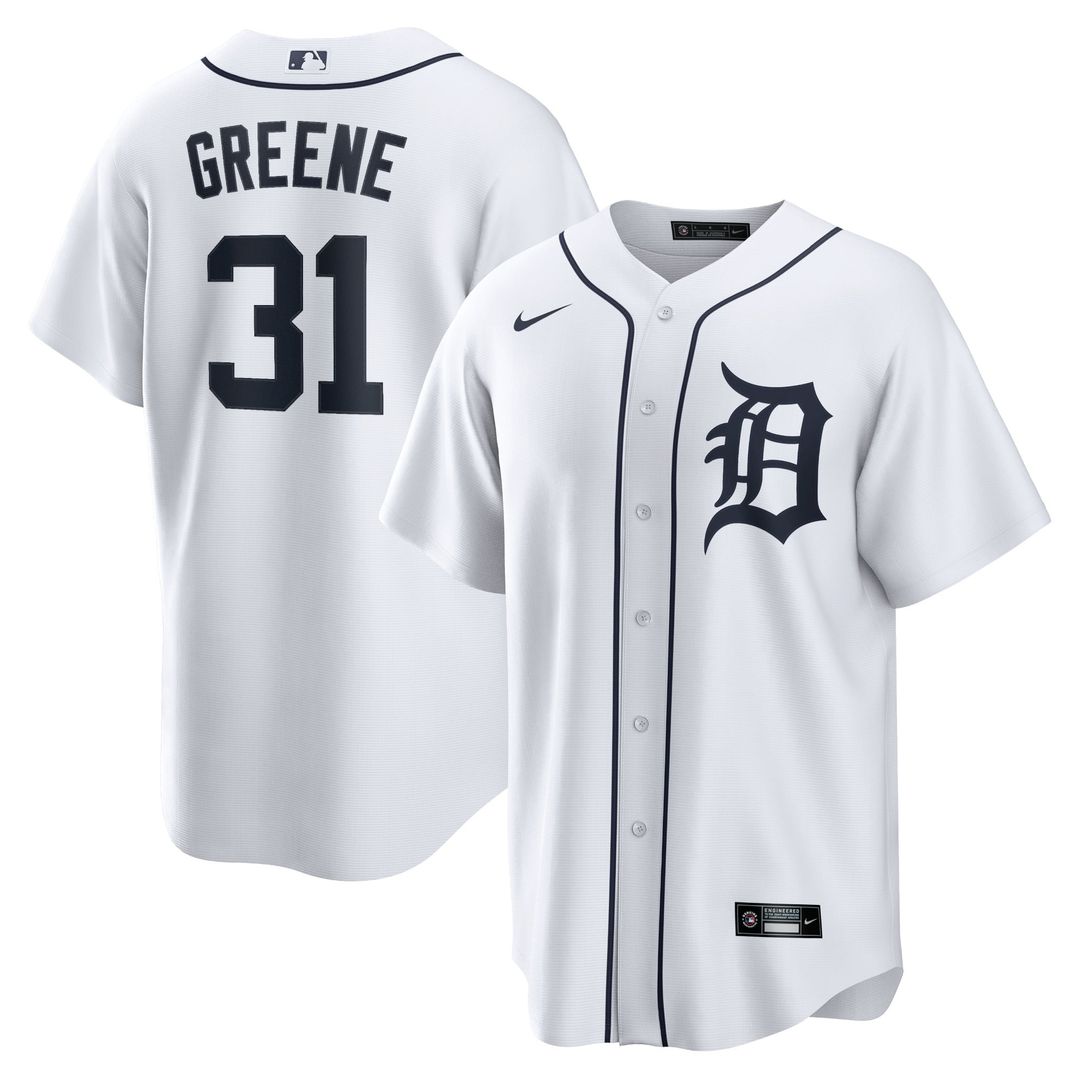Detroit Tigers Riley Greene Replica Jersey (White)
