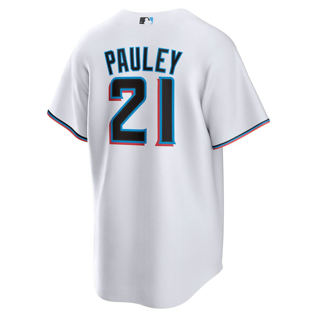 Miami Marlins Graham Pauley Home Replica Jersey (White)
