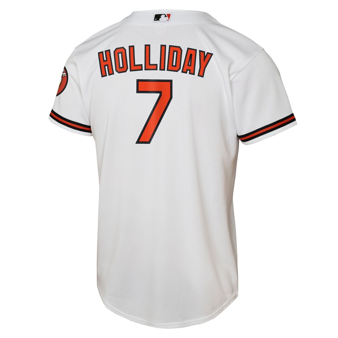 Baltimore Orioles Jackson Holliday Youth Alternate 2 Stadium Jersey (Orange)