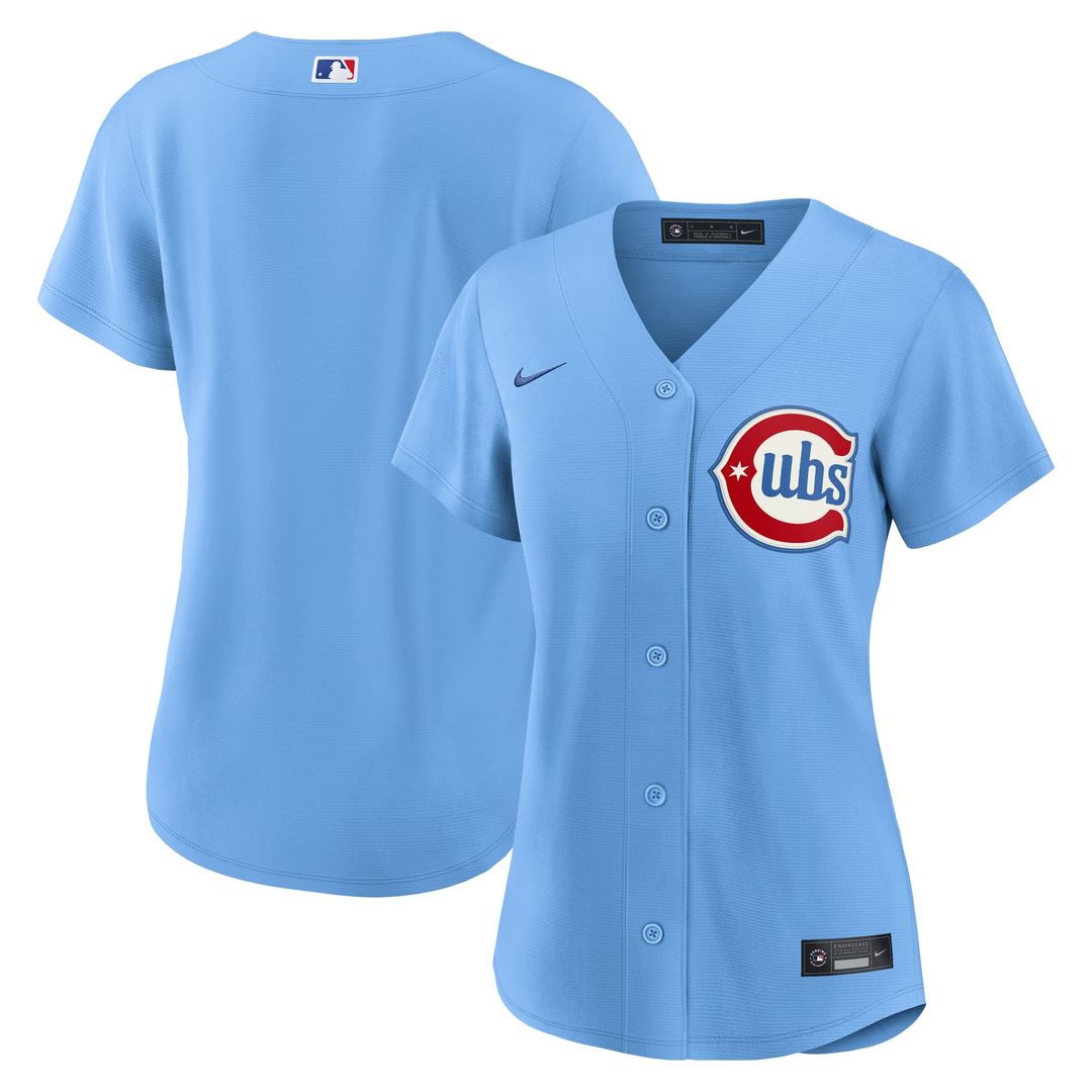 Chicago Cubs Women's Alternate Replica Jersey (Light Blue)