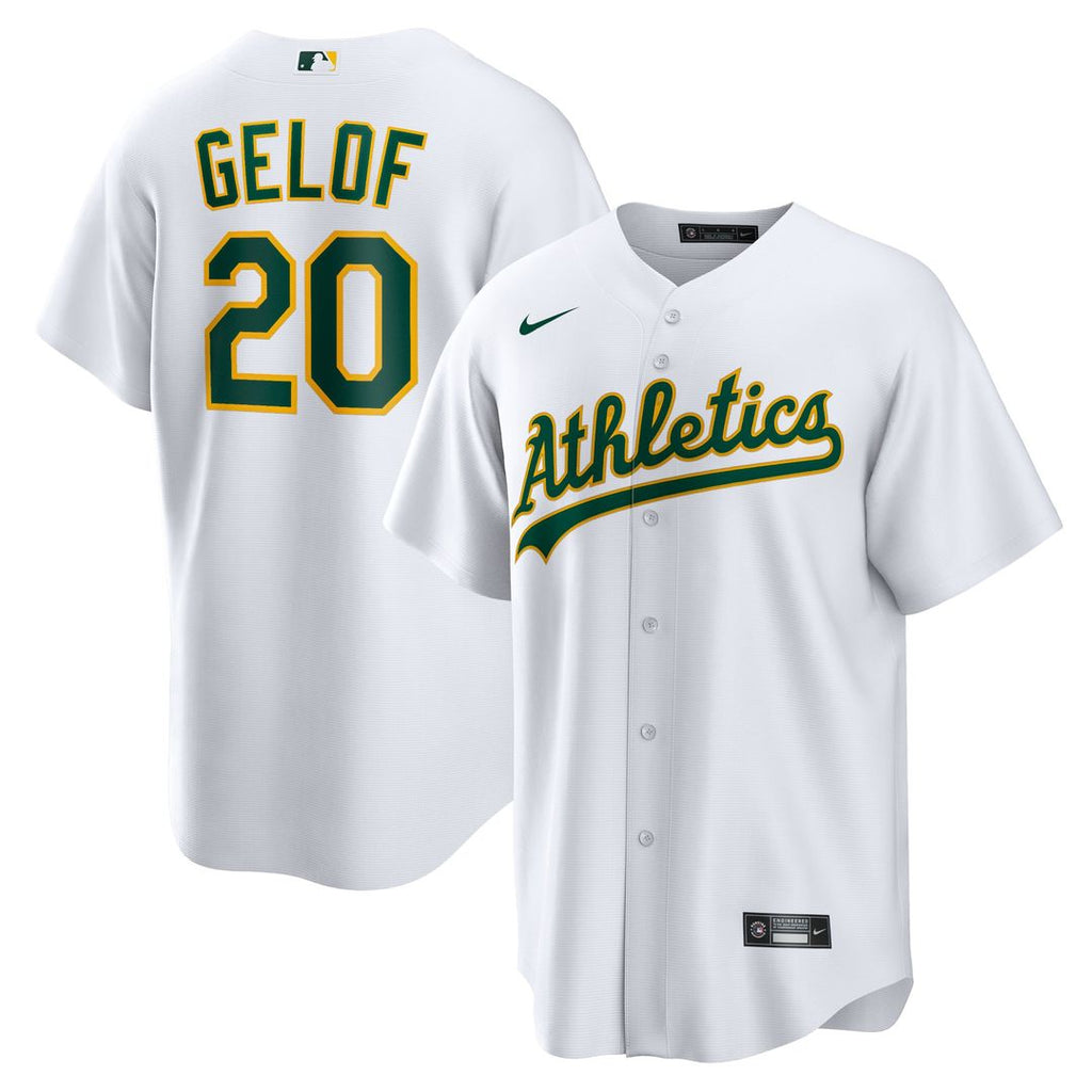 Athletics Zack Gelof Home Replica Jersey (White)