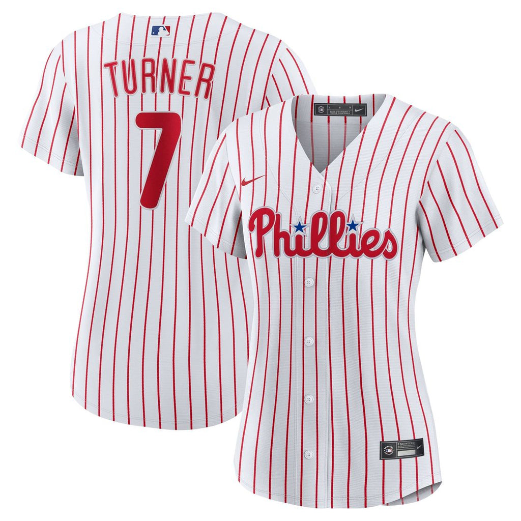 Philadelphia Phillies Trea Turner Women's Home Replica Jersey (White)