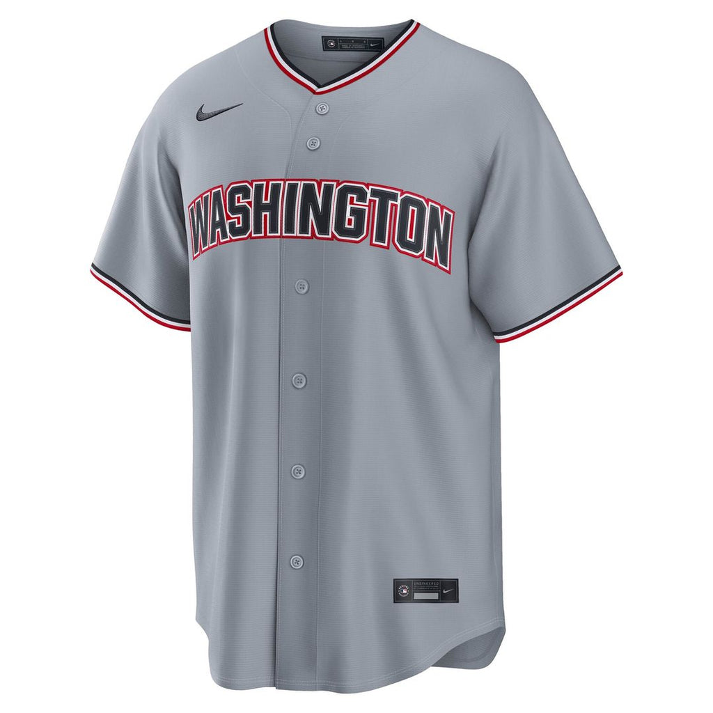 Washington Nationals James Wood Road Replica Jersey (Gray)