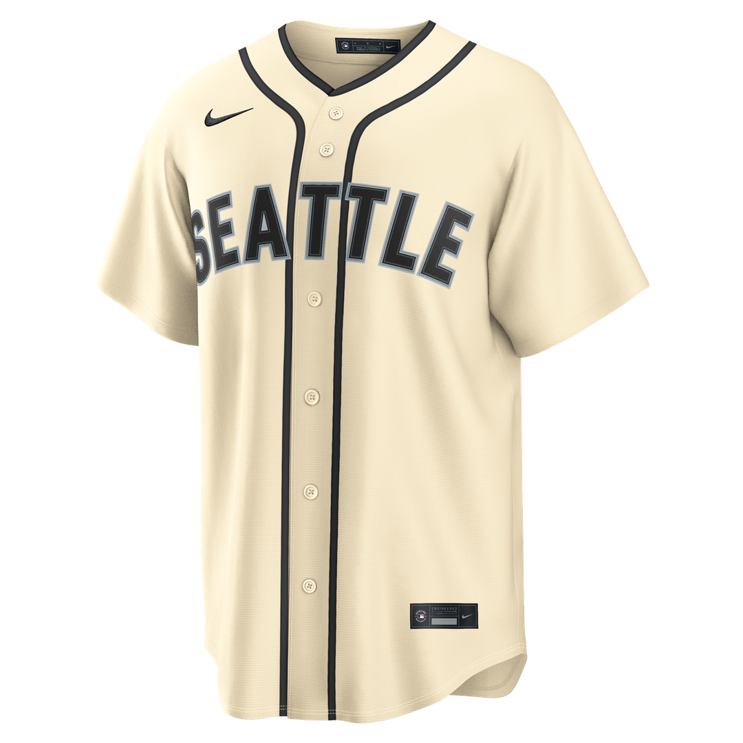 Seattle Mariners Cal Raleigh Alternate Replica Jersey (Cream)
