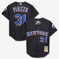 New York Mets Mike Piazza Cooperstown 2000 Batting Practice Jersey (Black)