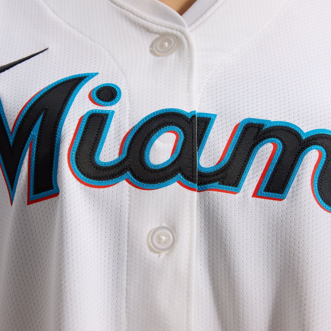 Miami Marlins Sandy Alcantara Women's Home Limited Jersey (White)