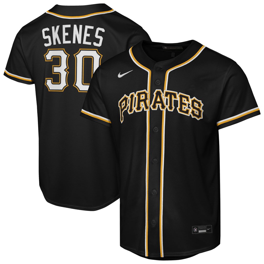 Pittsburgh Pirates Paul Skenes Youth Fashion Replica Jersey (Black)