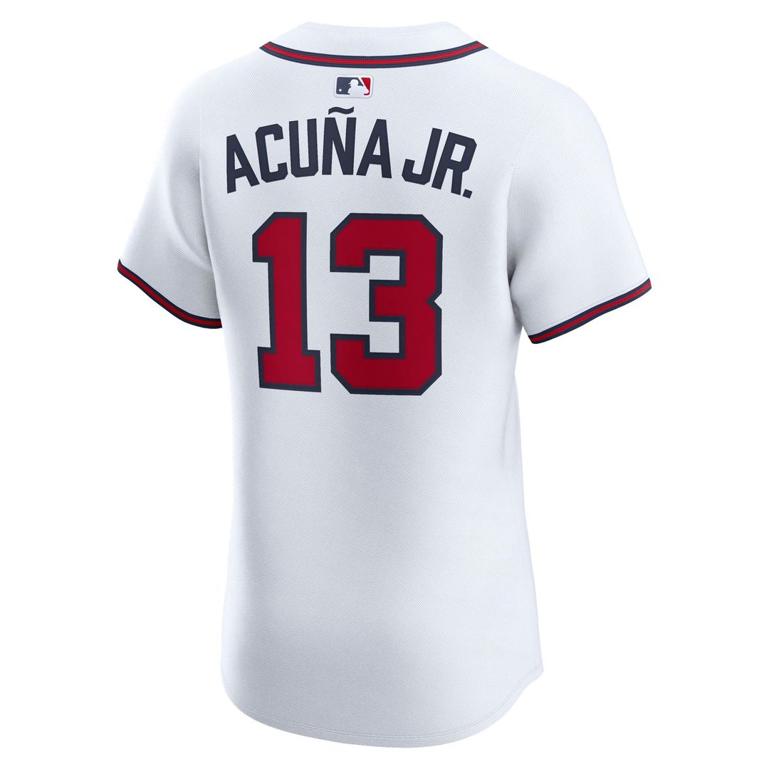Atlanta Braves Ronald Acuña Jr. Home Elite Jersey (White)