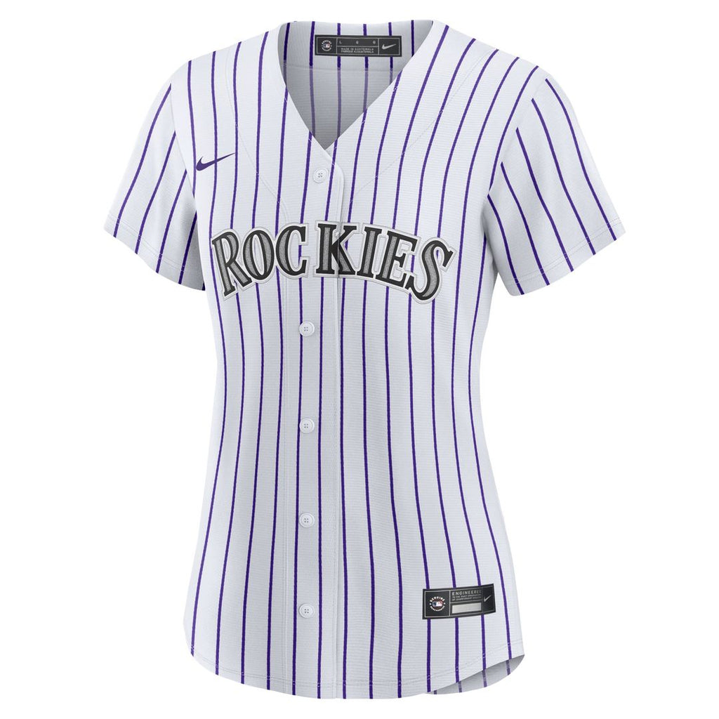 Colorado Rockies Mickey Moniak Women's Home Replica Jersey (White)