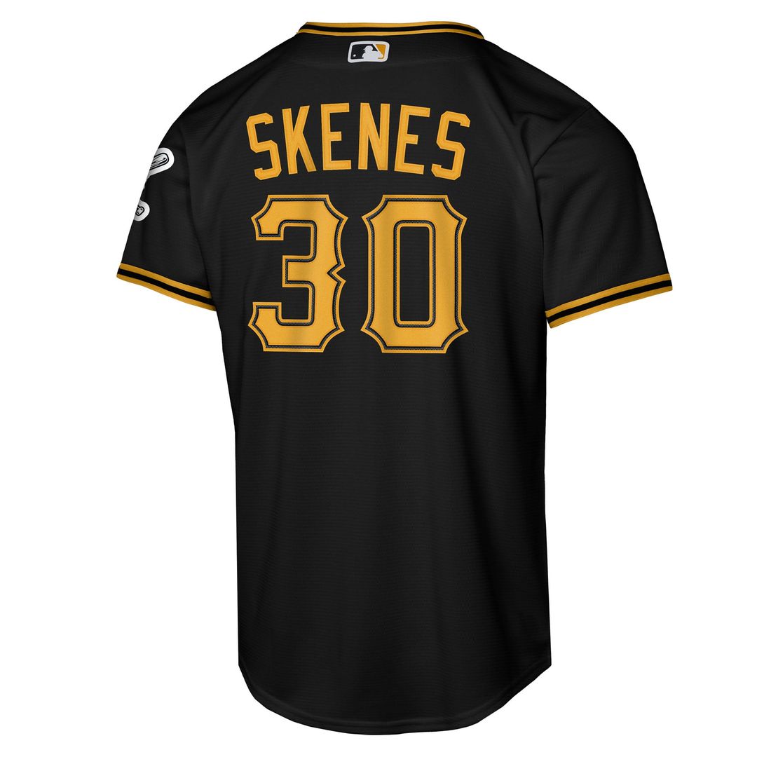 Pittsburgh Pirates Paul Skenes Youth Alternate Stadium Jersey (Black)