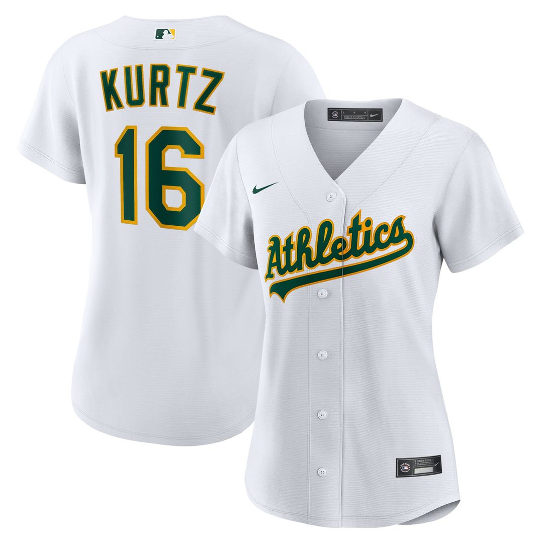 Athletics Nick Kurtz Women's Home Replica Jersey (White)