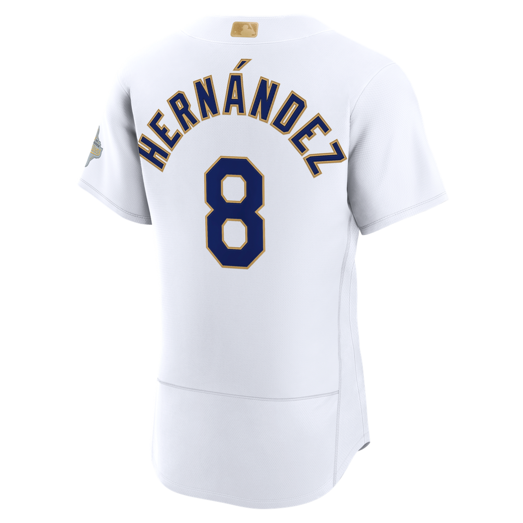Los Angeles Dodgers Enrique Hernández 2026 Gold Collection Authentic Jersey (White)