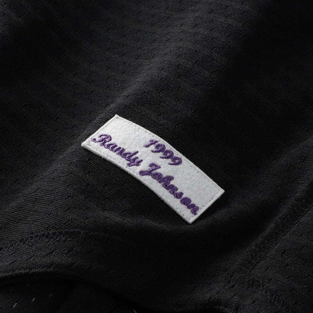 Arizona Diamondbacks Randy Johnson Cooperstown Mesh Batting Practice Button-Up Jersey (Black)