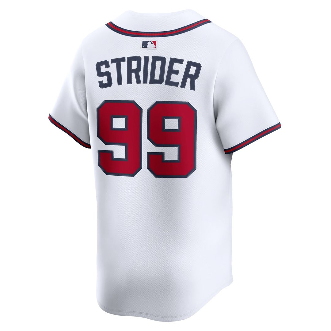 Atlanta Braves Spencer Strider Home Limited Jersey (White)