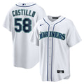 Seattle Mariners Luis Castillo Home Replica Jersey (White)