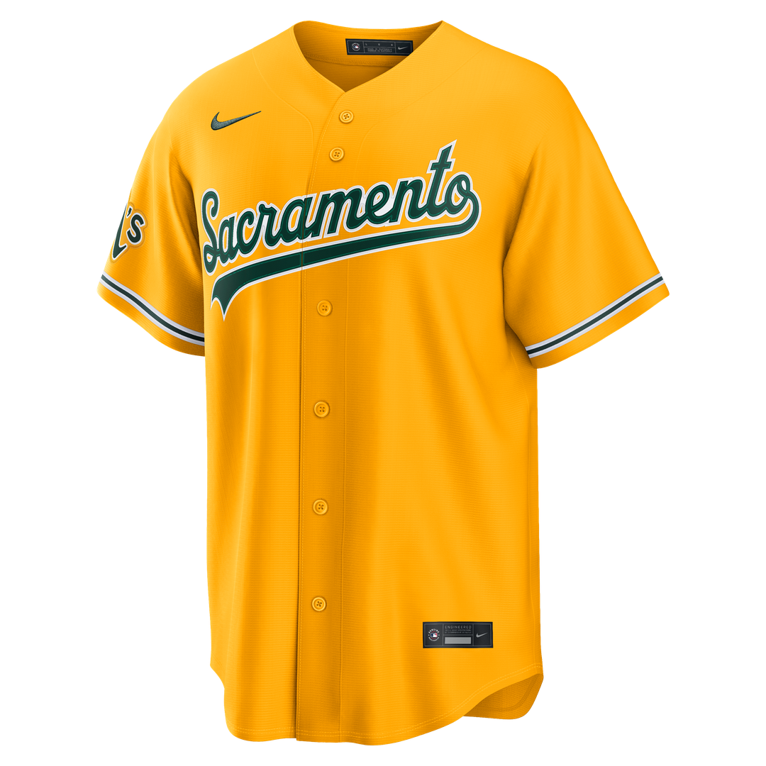 Athletics Brent Rooker Alternate Stadium Jersey (Gold)