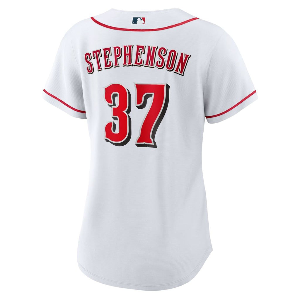 Cincinnati Reds Tyler Stephenson Women's Home Replica Jersey (White)