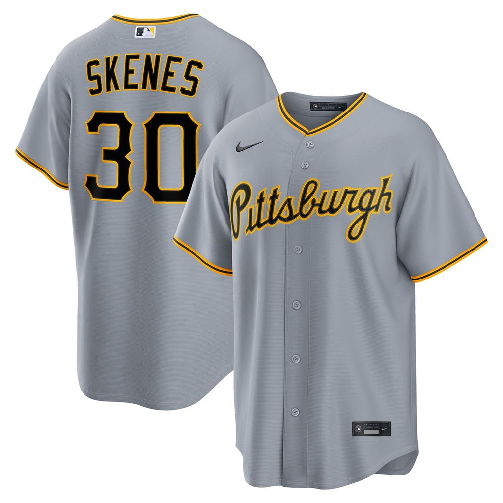 Pittsburgh Pirates Paul Skenes Road Replica Jersey (Gray)