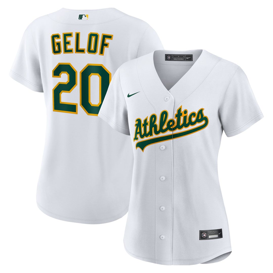 Athletics Zack Gelof Women's Home Replica Jersey (White)