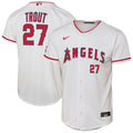 Los Angeles Angels Mike Trout Youth Home Stadium Jersey (White)