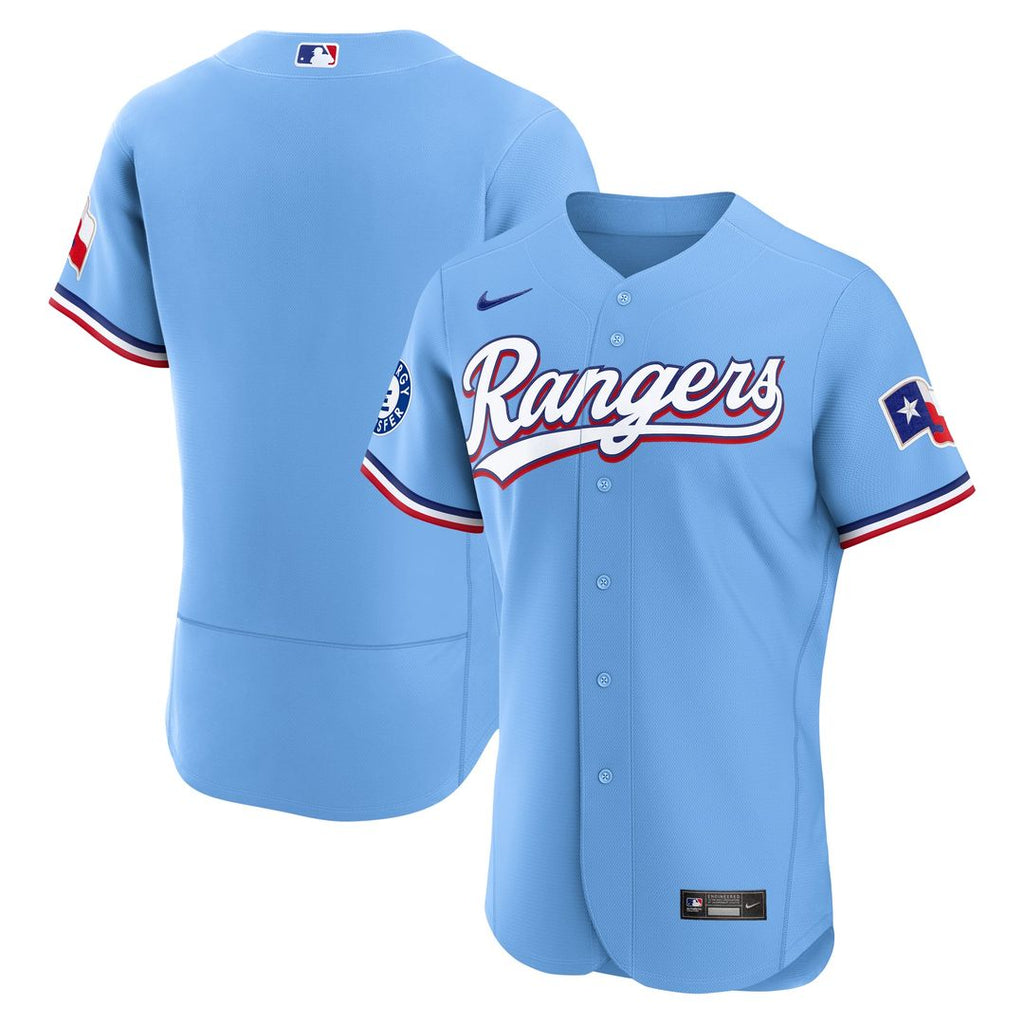 Texas Rangers Alternate Authentic Jersey (Light Blue)