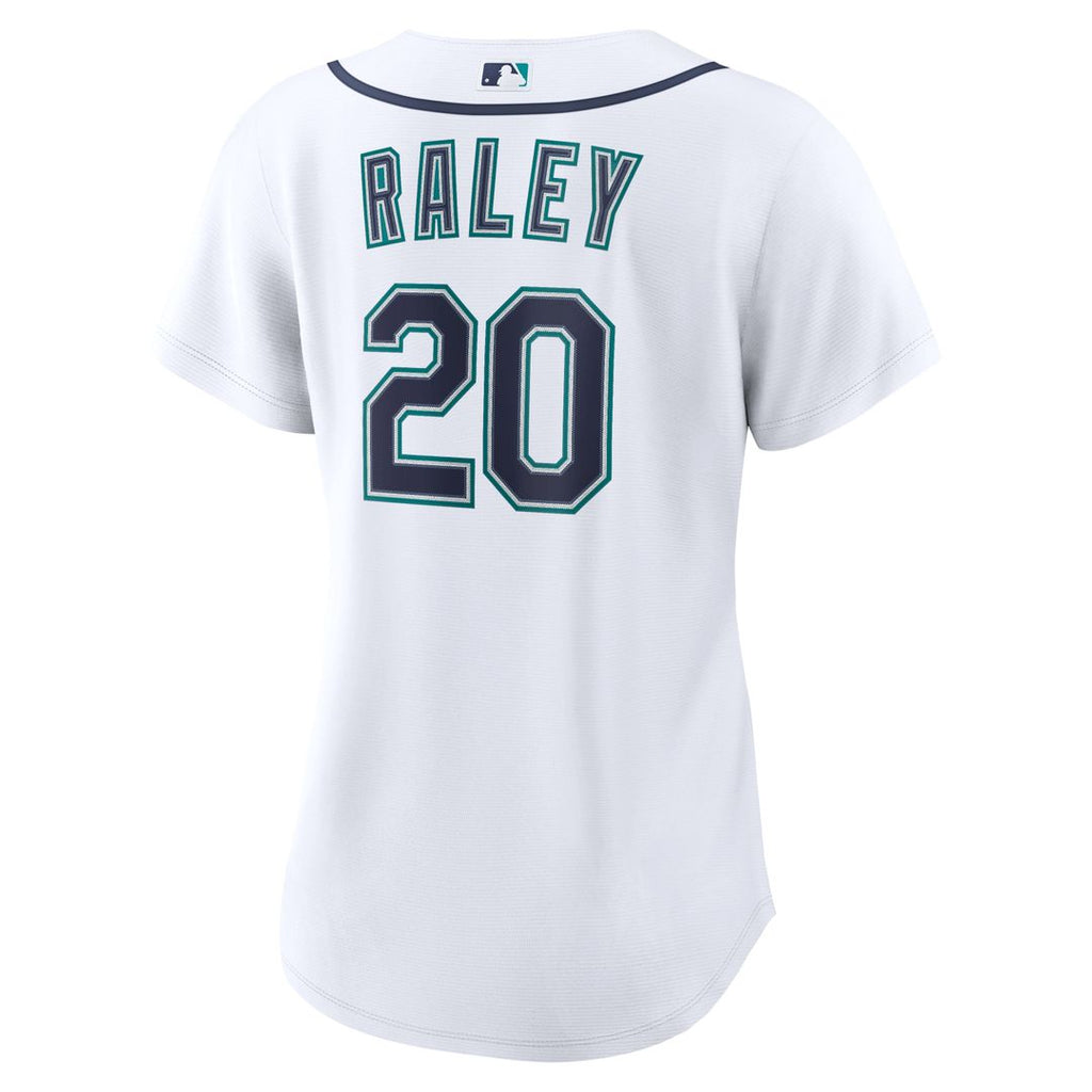 Seattle Mariners Luke Raley Women's Home Replica Jersey (White)