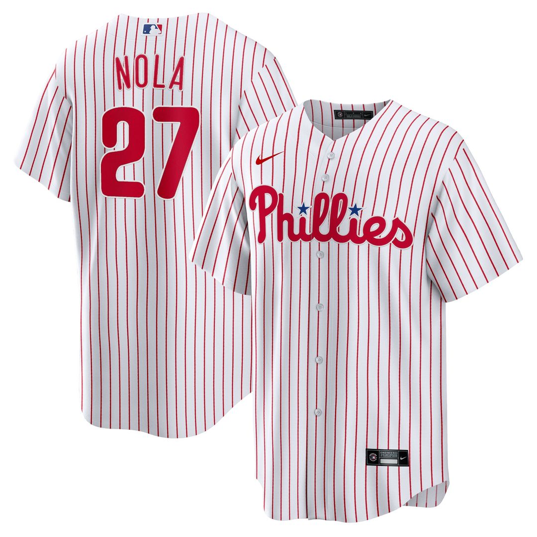 Philadelphia Phillies Aaron Nola Home Replica Player Name Jersey (White)