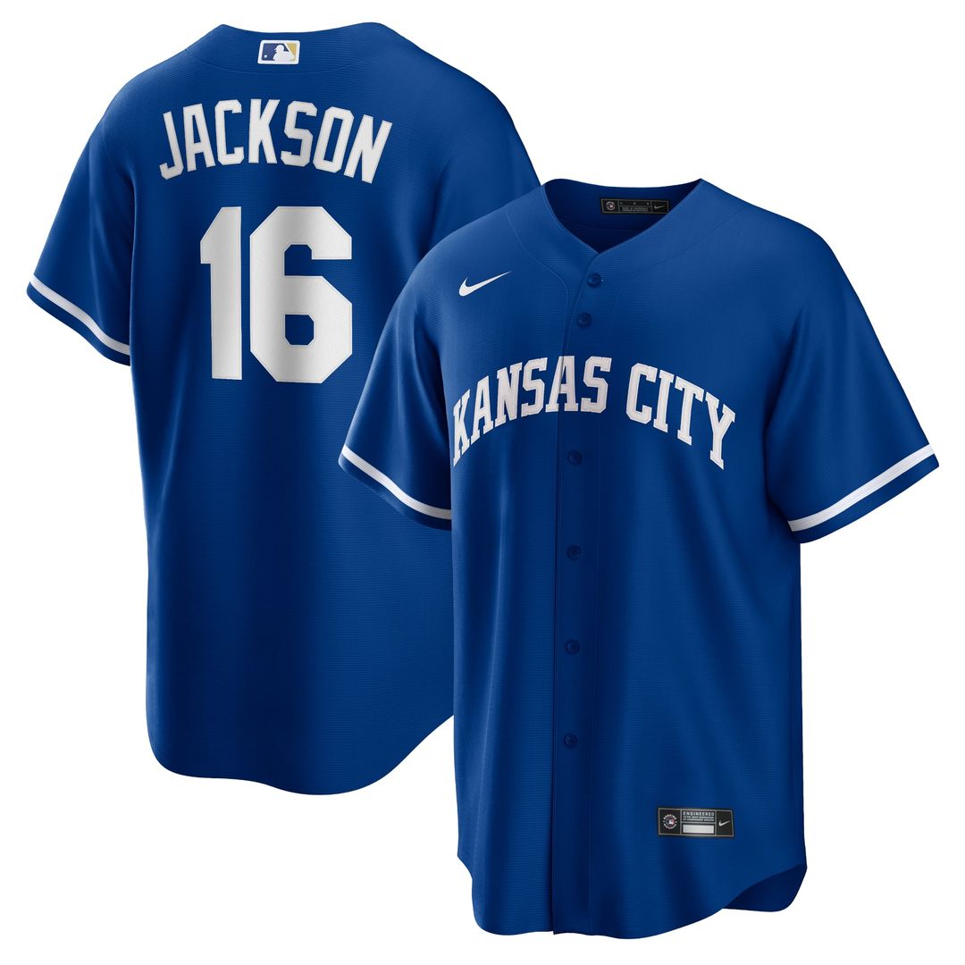 Kansas City Royals Bo Jackson Alternate 2 Replica Jersey (Rush Blue)