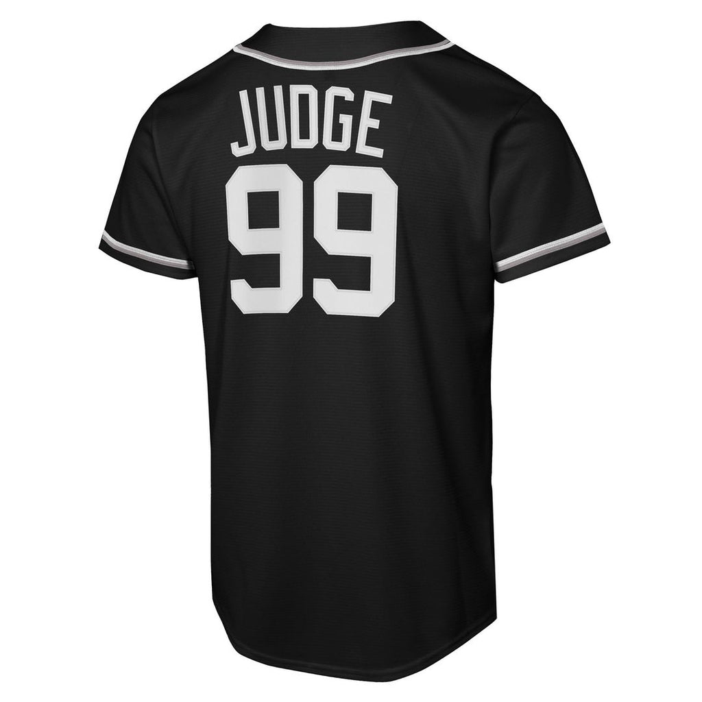 New York Yankees Aaron Judge Youth Fashion Replica Jersey (Black)