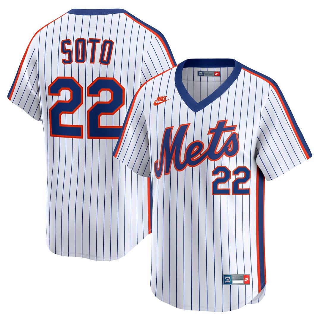 New York Mets Juan Soto Cooperstown Limited 40th Anniversary Jersey (White)