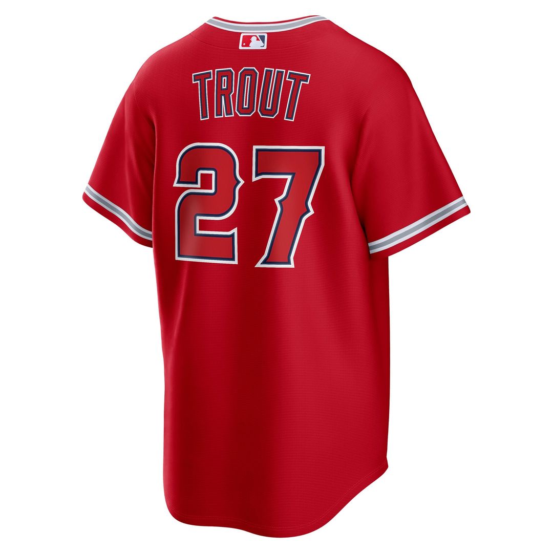 Los Angeles Angels Mike Trout Alternate Replica Jersey (Red)
