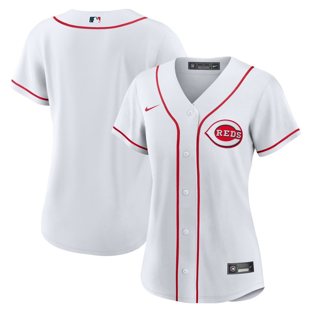 Cincinnati Reds Women's Home Replica Team Jersey (White)