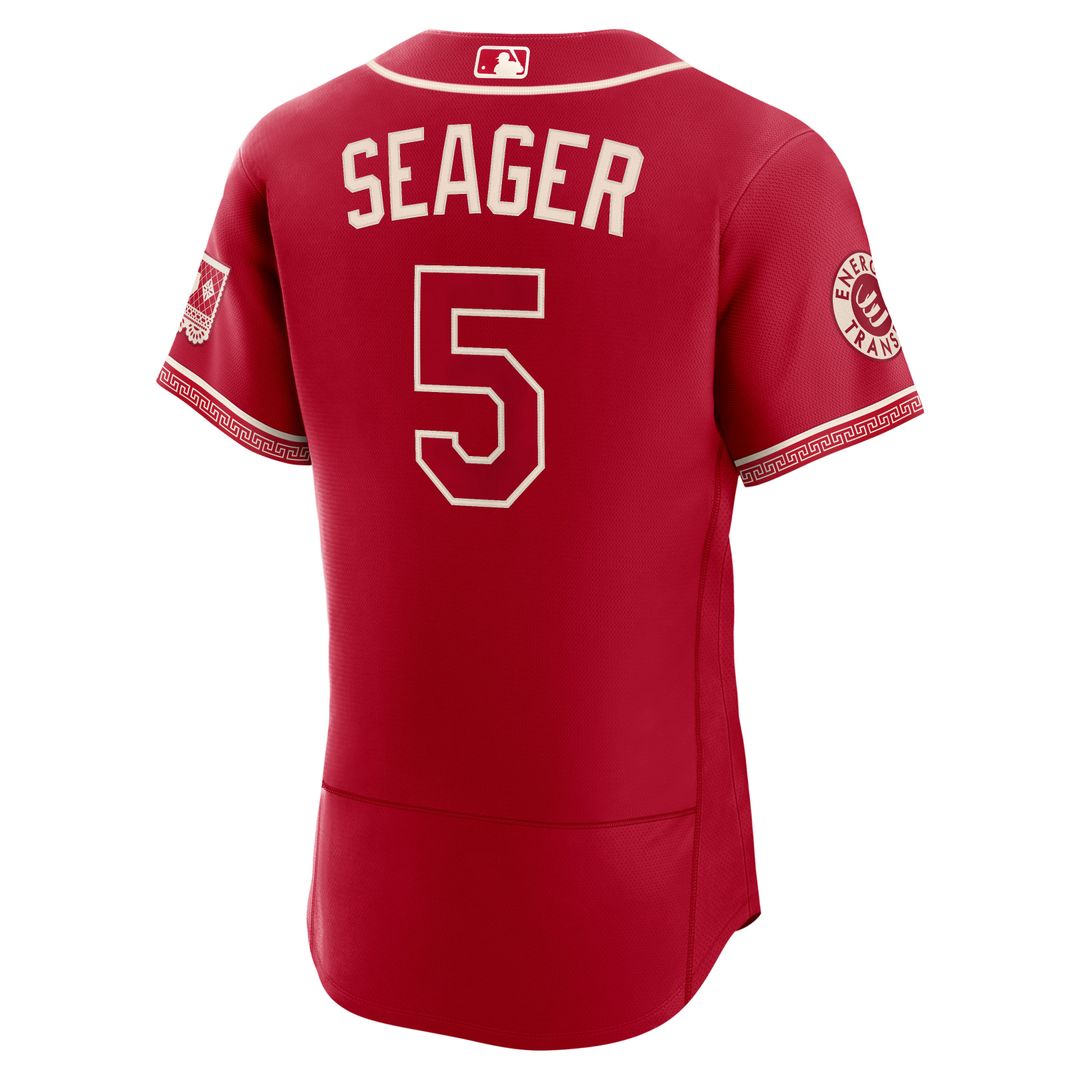 Texas Rangers Corey Seager 2026 City Connect Authentic Sponsor Patch Jersey (Red)