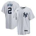 New York Yankees Derek Jeter Home Retired Replica Jersey (White)