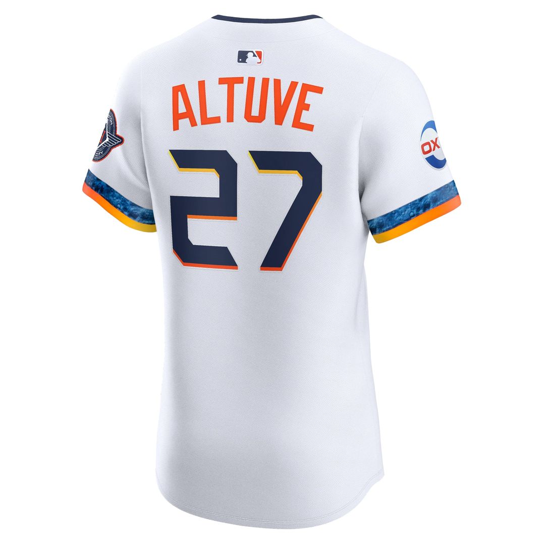 Houston Astros Jose Altuve 2025 City Connect Elite Jersey (White)