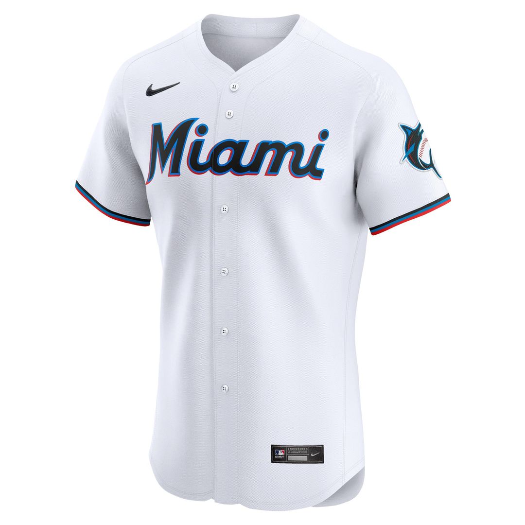Miami Marlins Eury Perez Home Elite Jersey (White)