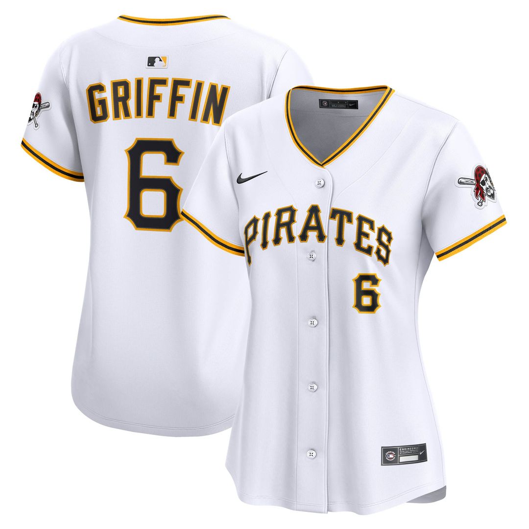 Pittsburgh Pirates Konnor Griffin Women's Home Limited Jersey (White)