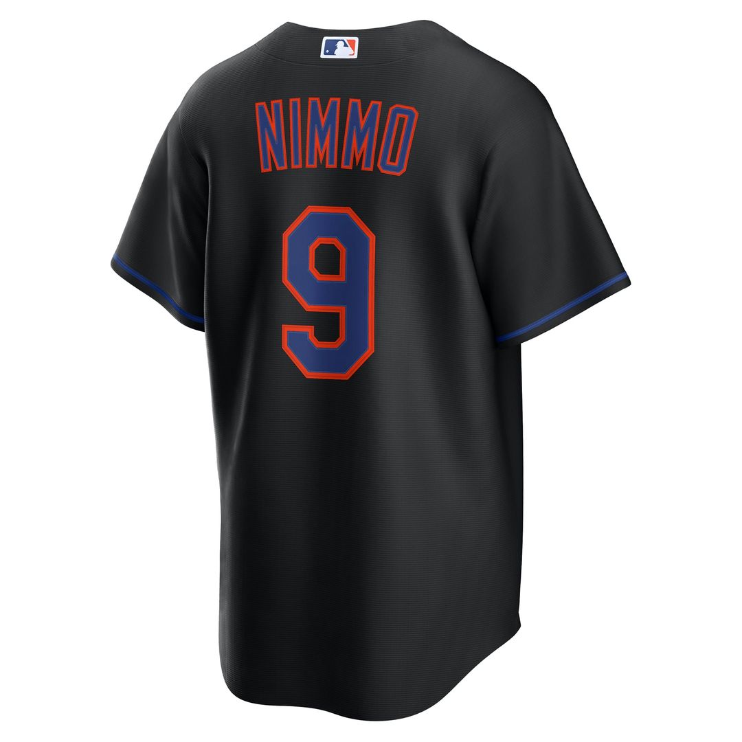New York Mets Brandon Nimmo Alternate Replica Jersey (Black)