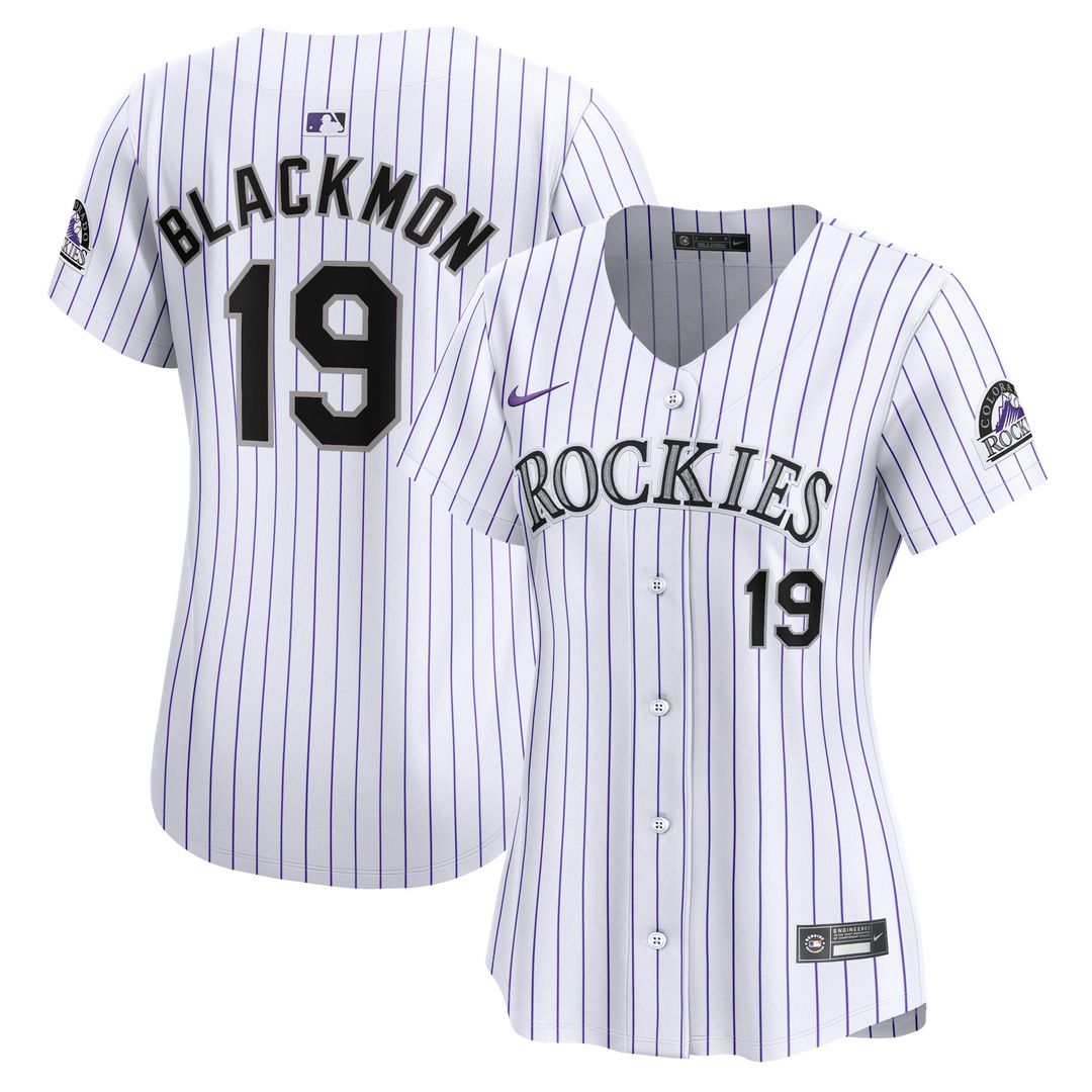 Colorado Rockies Charlie Blackmon Women's Home Limited Jersey (White)
