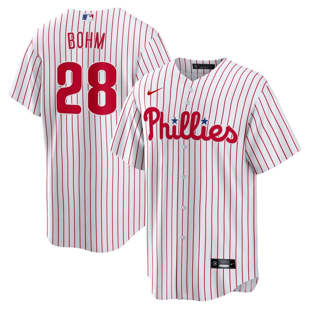 Philadelphia Phillies Alec Bohm Home Replica Jersey (White)