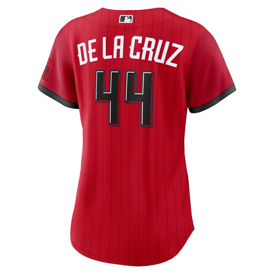 Cincinnati Reds Elly De La Cruz Women's 2026 City Connect Stadium Jersey (Red)