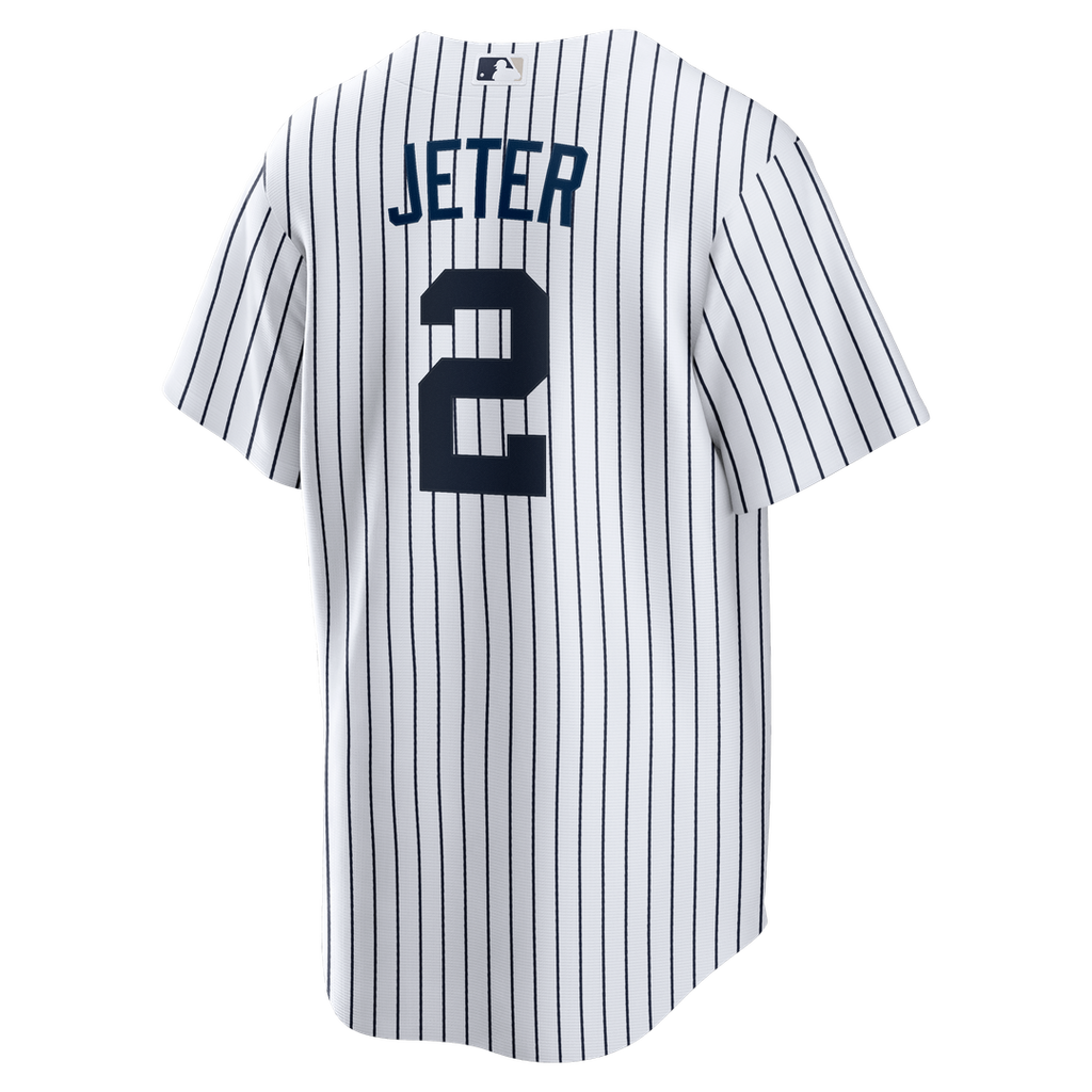 New York Yankees Derek Jeter Home Retired Replica Jersey (White)