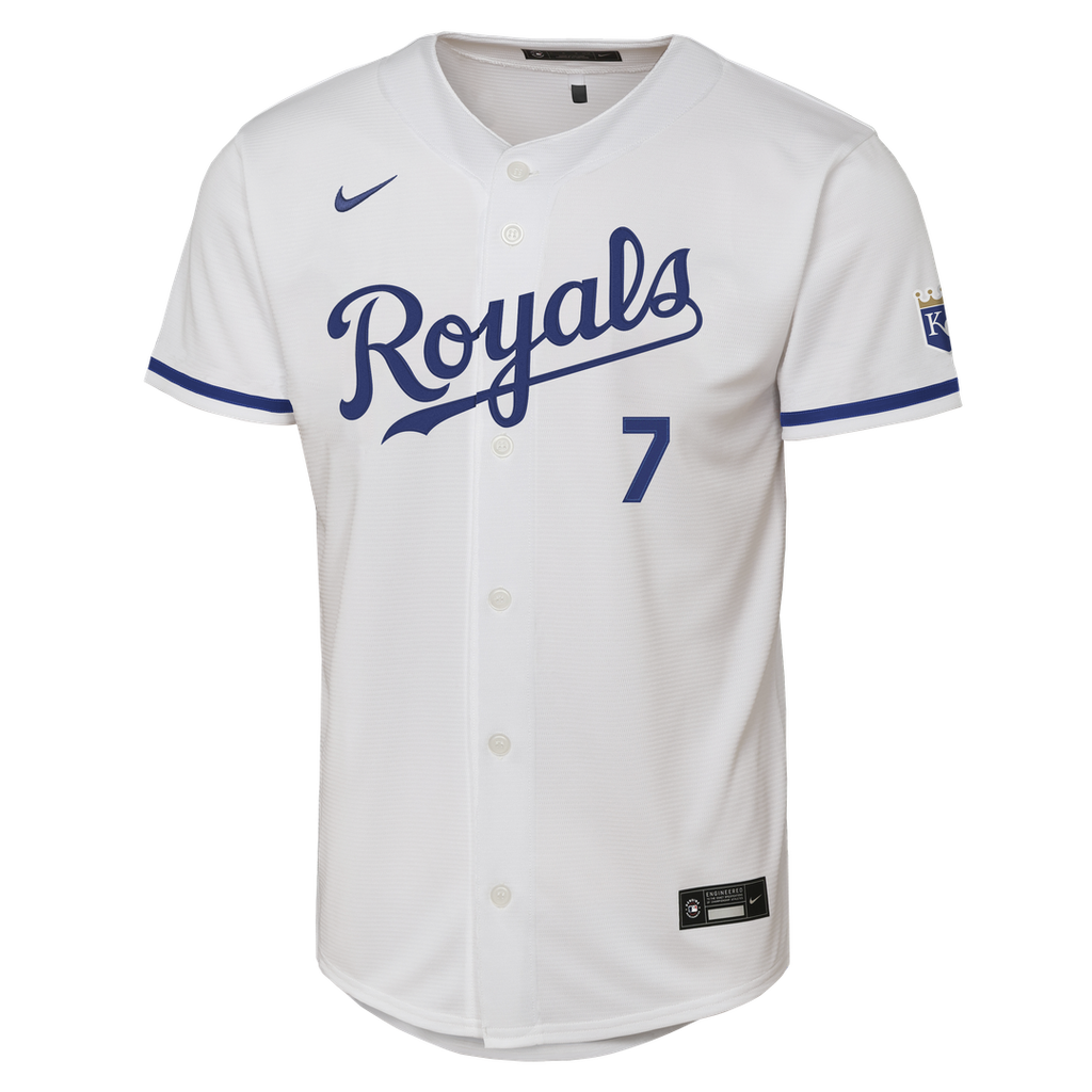 Kansas City Royals Bobby Witt Jr. Youth Home Stadium Jersey (White)