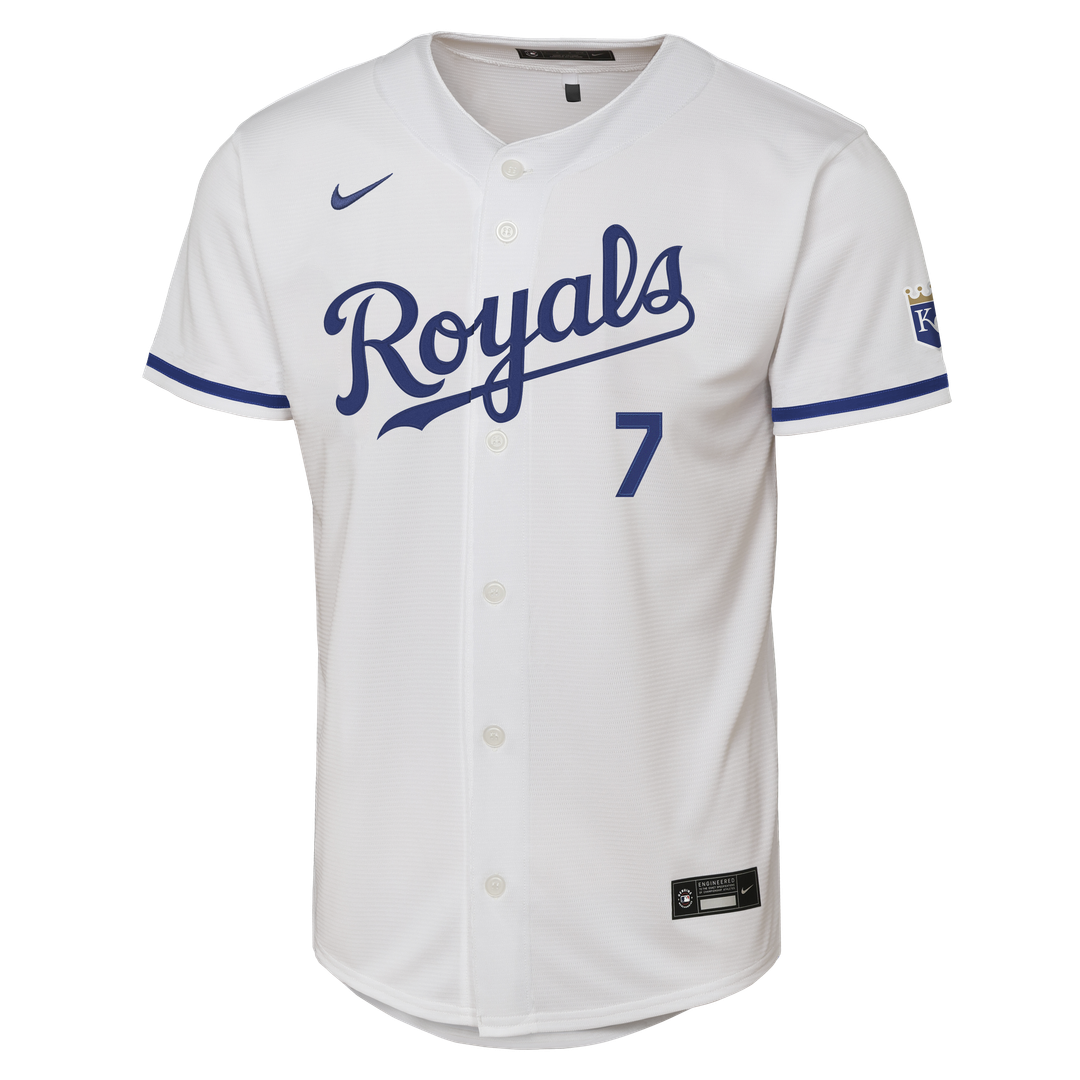 Kansas City Royals Bobby Witt Jr. Youth Home Stadium Jersey (White)