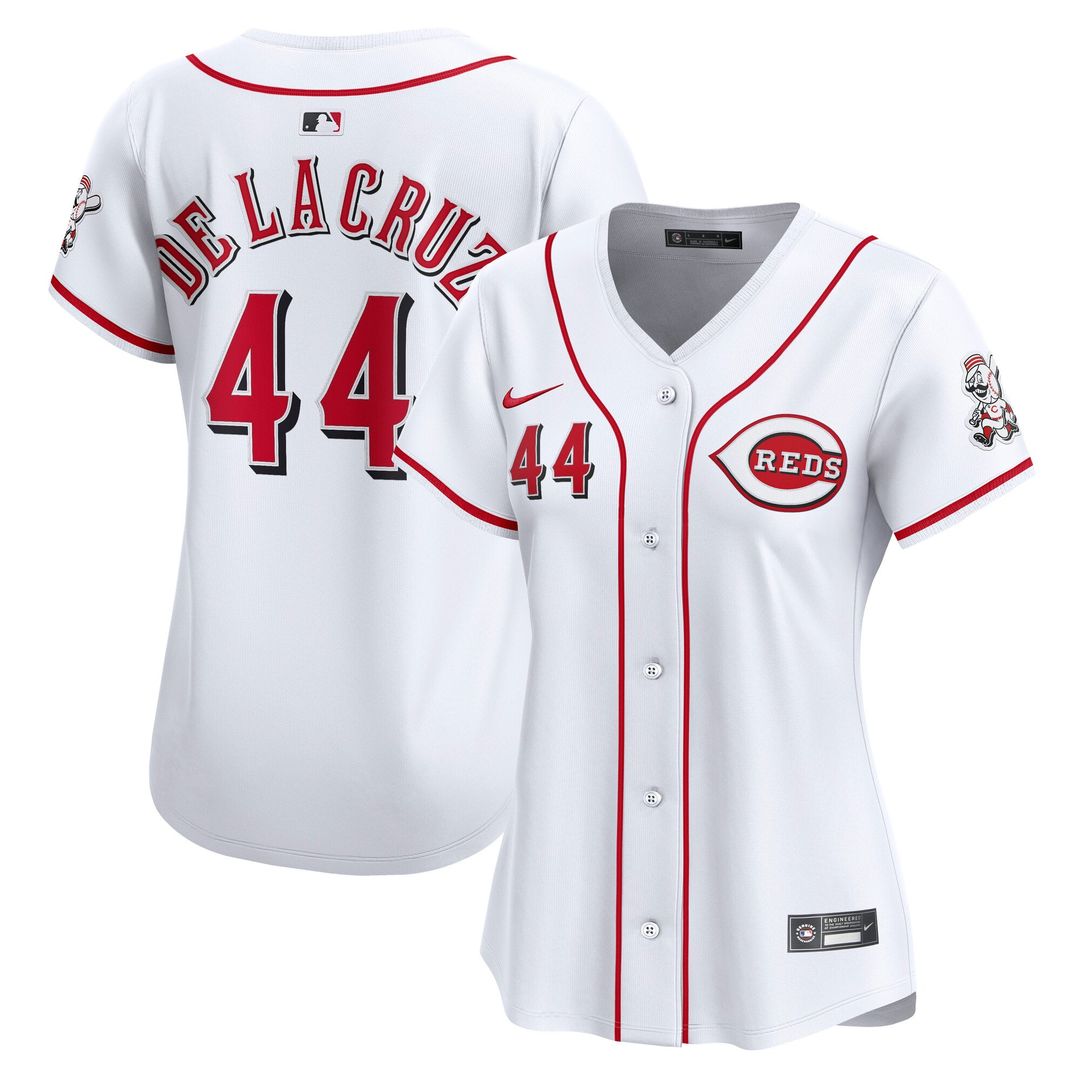 Cincinnati Reds Elly De La Cruz Women's Home Limited Jersey (White)