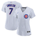 Chicago Cubs Dansby Swanson Women's Home Replica Jersey (White/Royal)