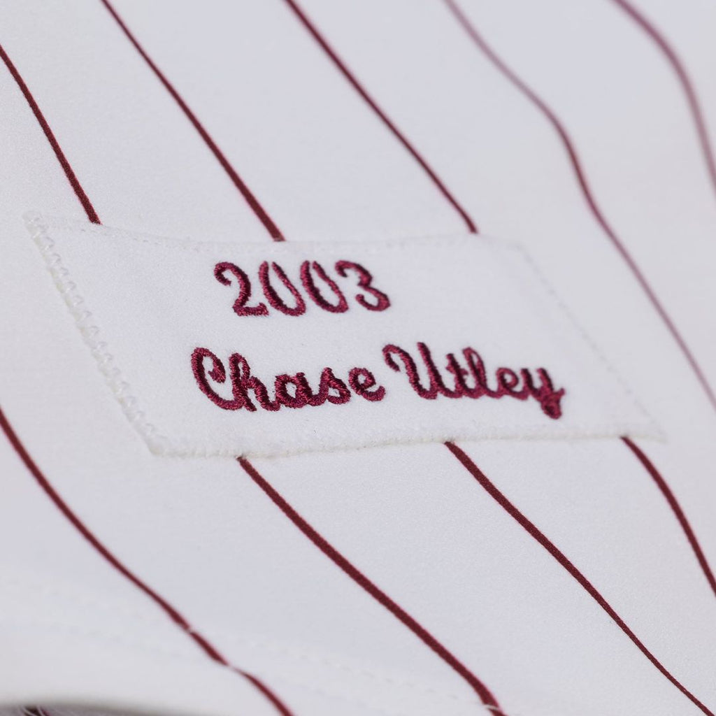 Philadelphia Phillies Chase Utley 2003 Cooperstown Authentic Jersey (White)
